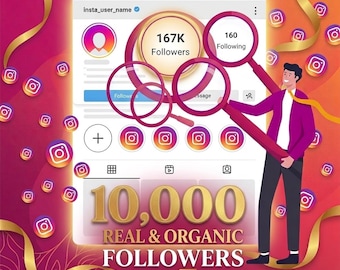 10000 seguidores reales y orgánicos en Instagram, crecimiento seguro y confiable, impulsa tu cuenta de Instagram.
