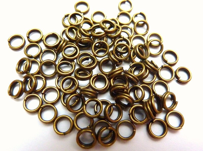 200pcs Gold Color Small Key Rings 16/14/12/10mm Outer Metal Split Key Rings  Metal Key Chain Rings -  Israel