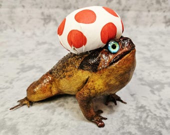 Cane Toad Taxidermy- Super Mario Brothers Nintendo frog mariachi lizard