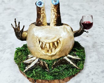 Taxidermy Frog Creation- Vinny, the Amphibious Wine-Tasting  Monster