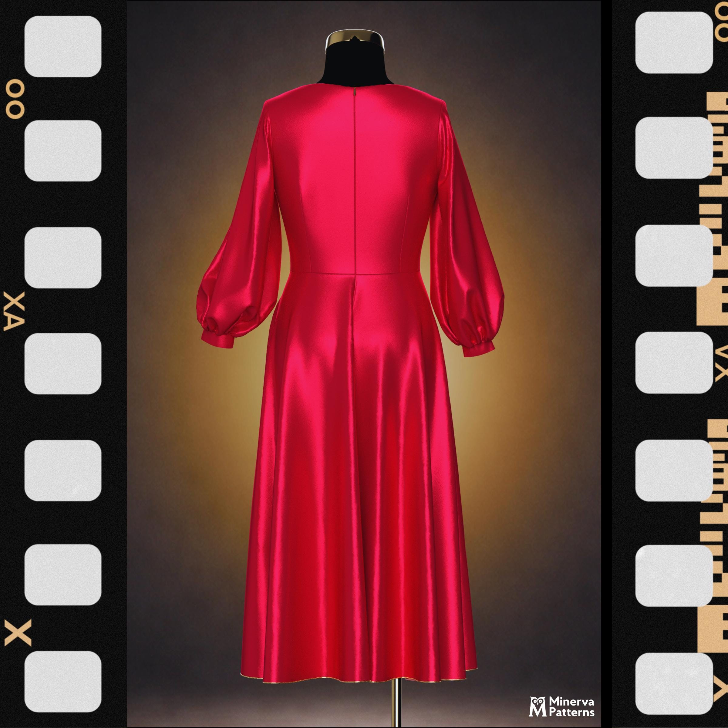 knee length dresses for ladies The Minerva Gown – Maria Juterud main image 0