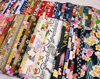 8 Pieces bundle, Made In Japan Fabrics, Kimono Printed Fabric, Choose Your Color