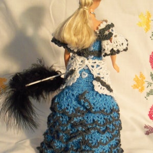 Barbie in Crocheted 1902 Summer Ball Gown image 6
