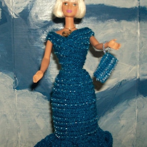 Barbie in Crocheted Princess Diana Gown