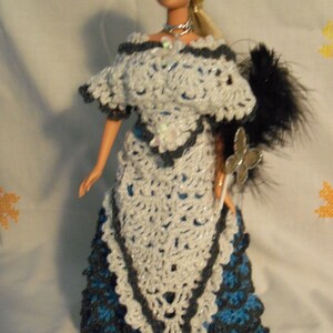 Barbie in Crocheted 1902 Summer Ball Gown image 5