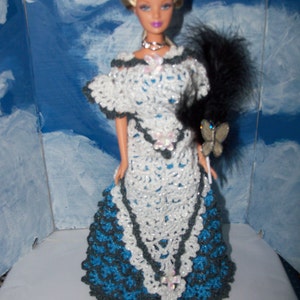 Barbie in Crocheted 1902 Summer Ball Gown image 2