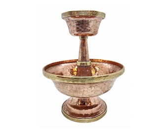 7-Zoll-Serkyem-Angebot, Aka Sergem oder Sirkim, buddhistisches handgemachtes rituelles Angebot