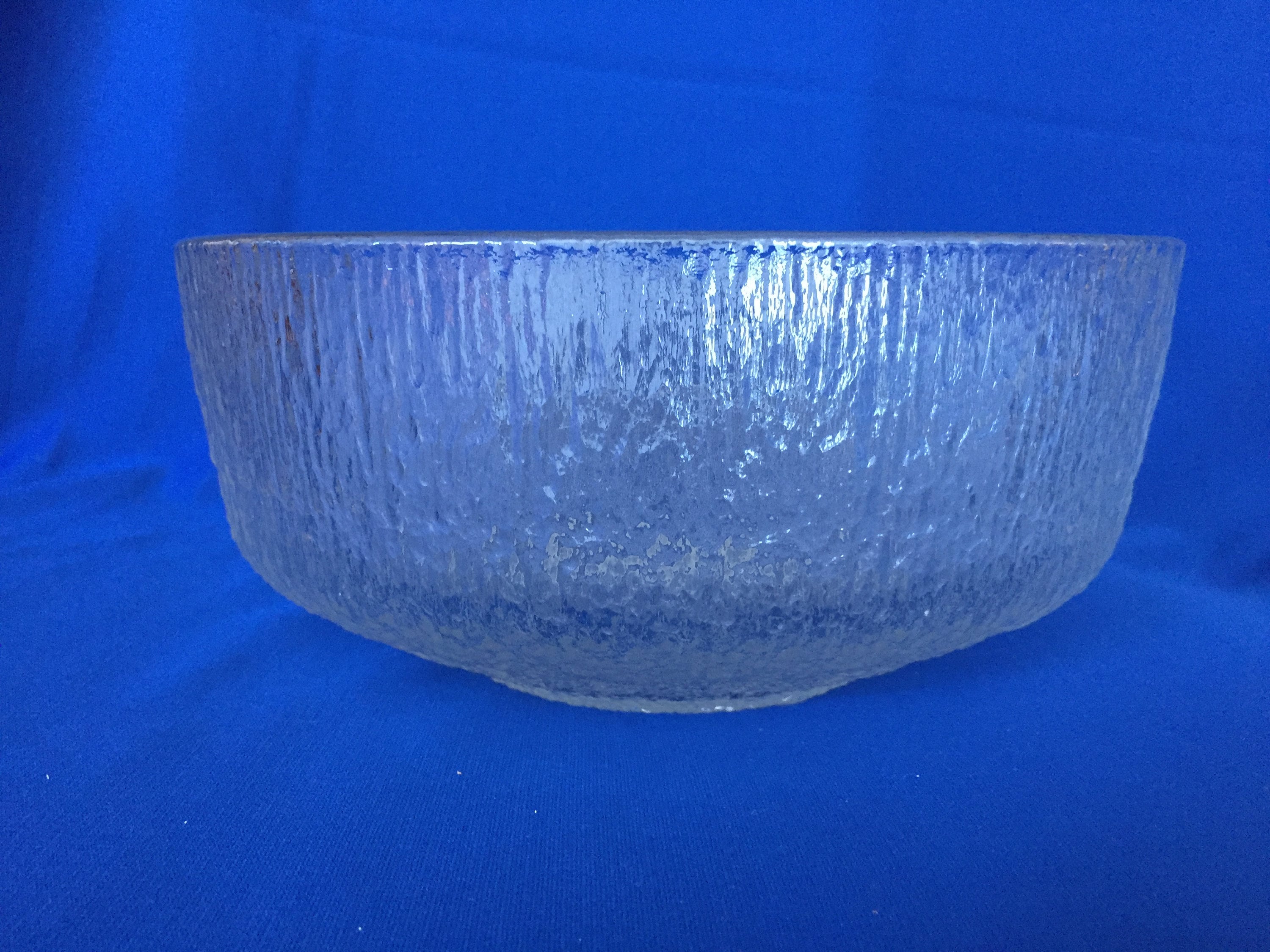 Mid Century Modern. Indiana Glass Crystal Ice Salad Bowl