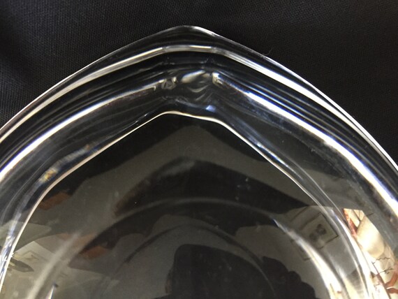 Orrefors Crystal Amour Heart Shaped Bowl Designed by Lars