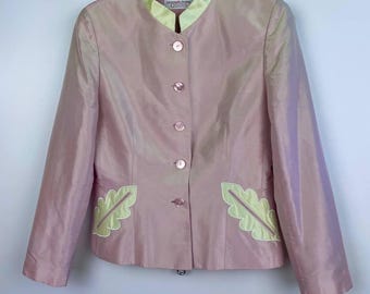 Susanne Von Domberg Country Classics vintage women's blazer silk Medium