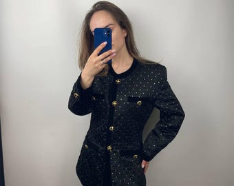 Escada Margaretha Ley damkjol/kavaj/velourkjol lyxig storlek 38