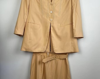 Gil Bret Coordinates vintage 90's suit blazer \skirt size 40 , F42 , I46 , GB 14