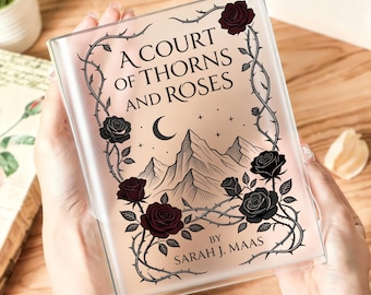 A Court of Thorns and Roses Book Vase, ACOTAR Inspired Flower Vase, Romantasy Bookish Decor, Book Lover Gift, Reader Bookshelf Decor