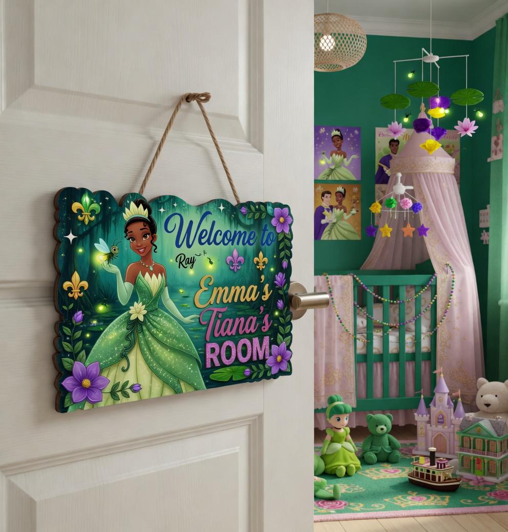 Princess Tiana Name Sign - Etsy