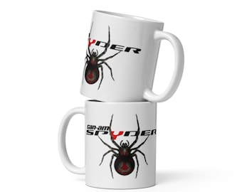 White shiny white can am spyder