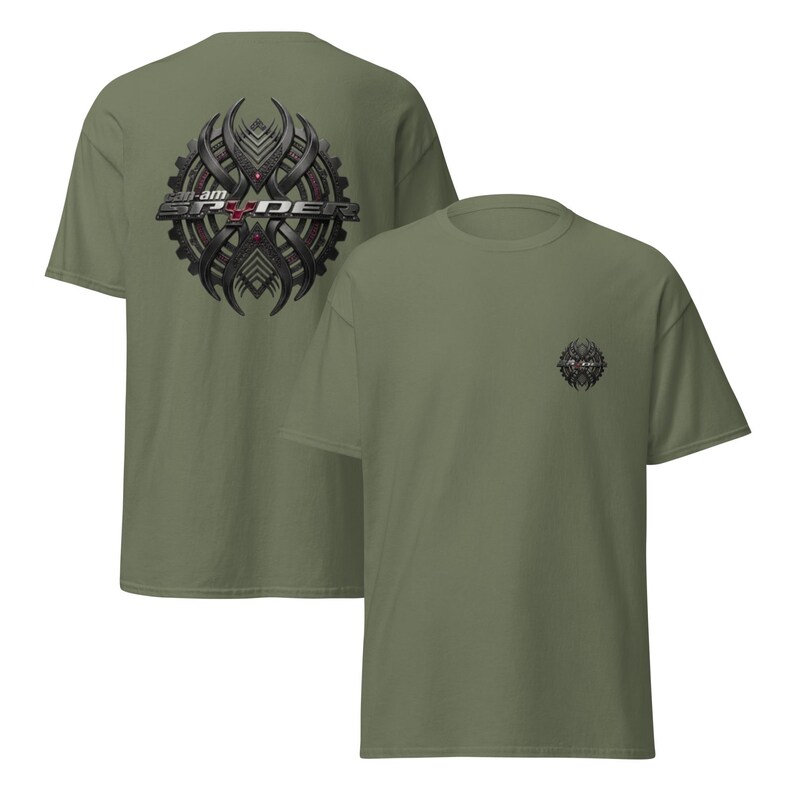 T-shirt classique unisexe blason can am spyder Military Green