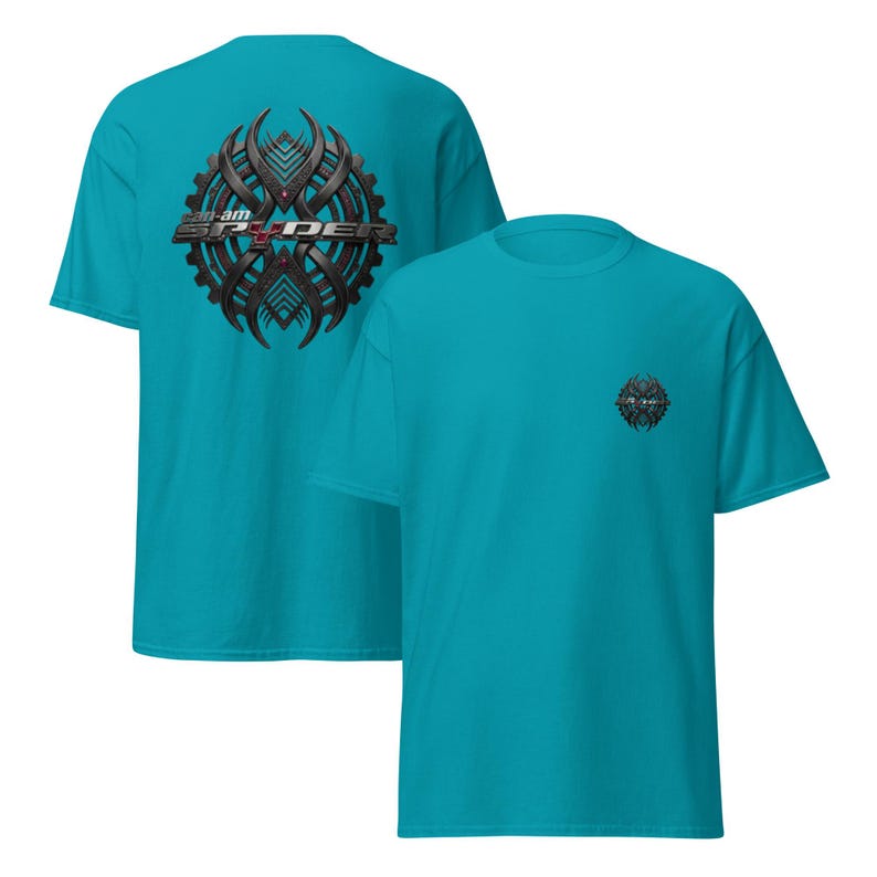 T-shirt classique unisexe blason can am spyder Tropical Blue