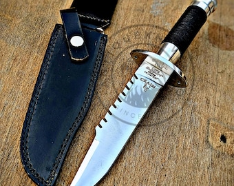 Handmade Jack Crain LSS Survival Knife Replica W/Sheath | Bushcraft Knife | Survival Knife | Collectible | Hunting Knife | Best Gift For Him