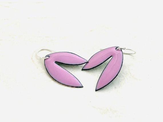 Leaf and lavender best sale earrings