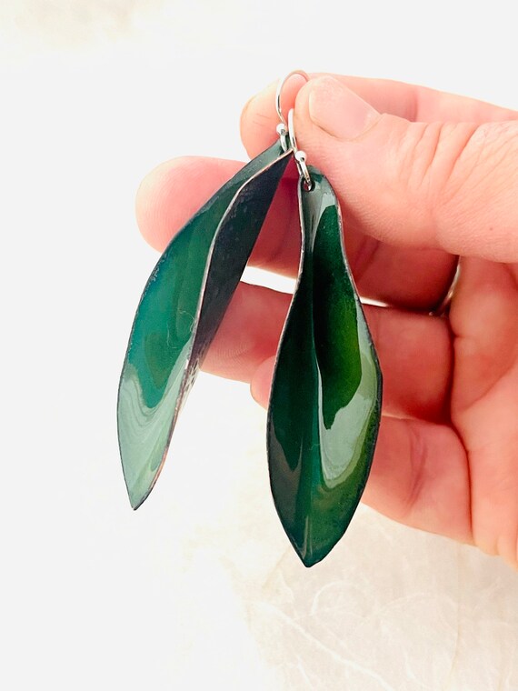 Large leaf best sale earrings