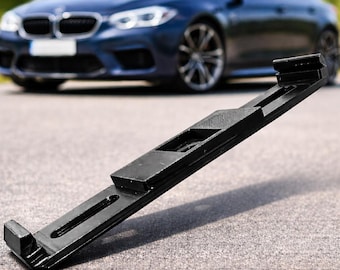 Rahmenloser Kennzeichenhalter Set (4 pezzi) – Nero, design minimale, ASA UV-beständig – Für Österreich