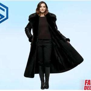 Maxi Real Leather Coat - Etsy