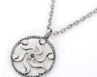 For Technology Lovers - Pure Silver Amulet The Scientist,art,gifts,ufo,spirituality,kabala,collectable,asiyadesign