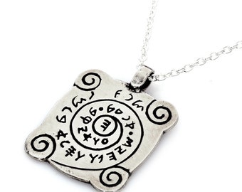 MIND IMPROVMENT, amulet,kabala,silver,gifts,judaica,jewelry,pendant,ethnic,charms