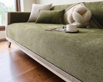 Funda moderna antideslizante para sofá de 3 plazas – Protector grueso para sofá, funda apta para mascotas, funda lavable para muebles, elegante decoración para la sala de estar.