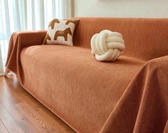 Premium Soft Sofa Cover – Universal Fit Couch Protector, All Season Anti-Slip Furniture Cover, Washable Stretch Slipcover for Pets and kids