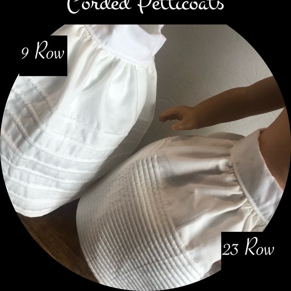 18” Doll Corded Petticoat 23 Row