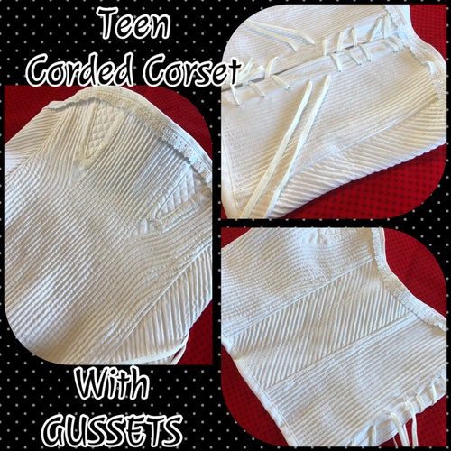 For your Teen corded corset WITH GUSSETS historial - Girls' Clothing