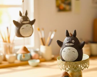 Kawaii Cat Wind Chime • Japanese Cute Ceramic Animal Wind Bell • Indoor Outdoor Hanging Home Decor • Garden Ornament.