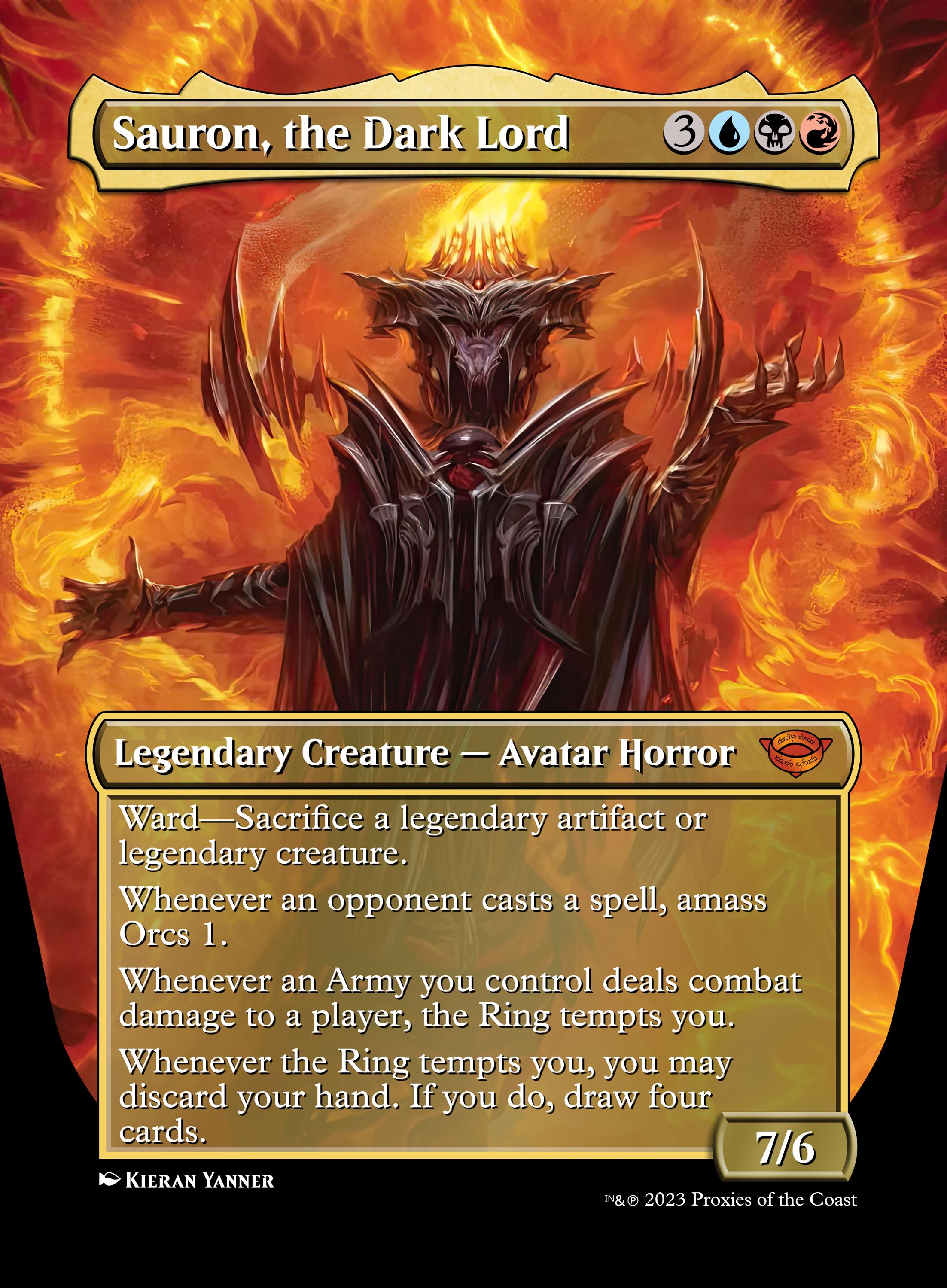 Mtg Sauron Dark Lord - Etsy