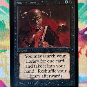 Mtg Proxy Demonic Tutor - Etsy