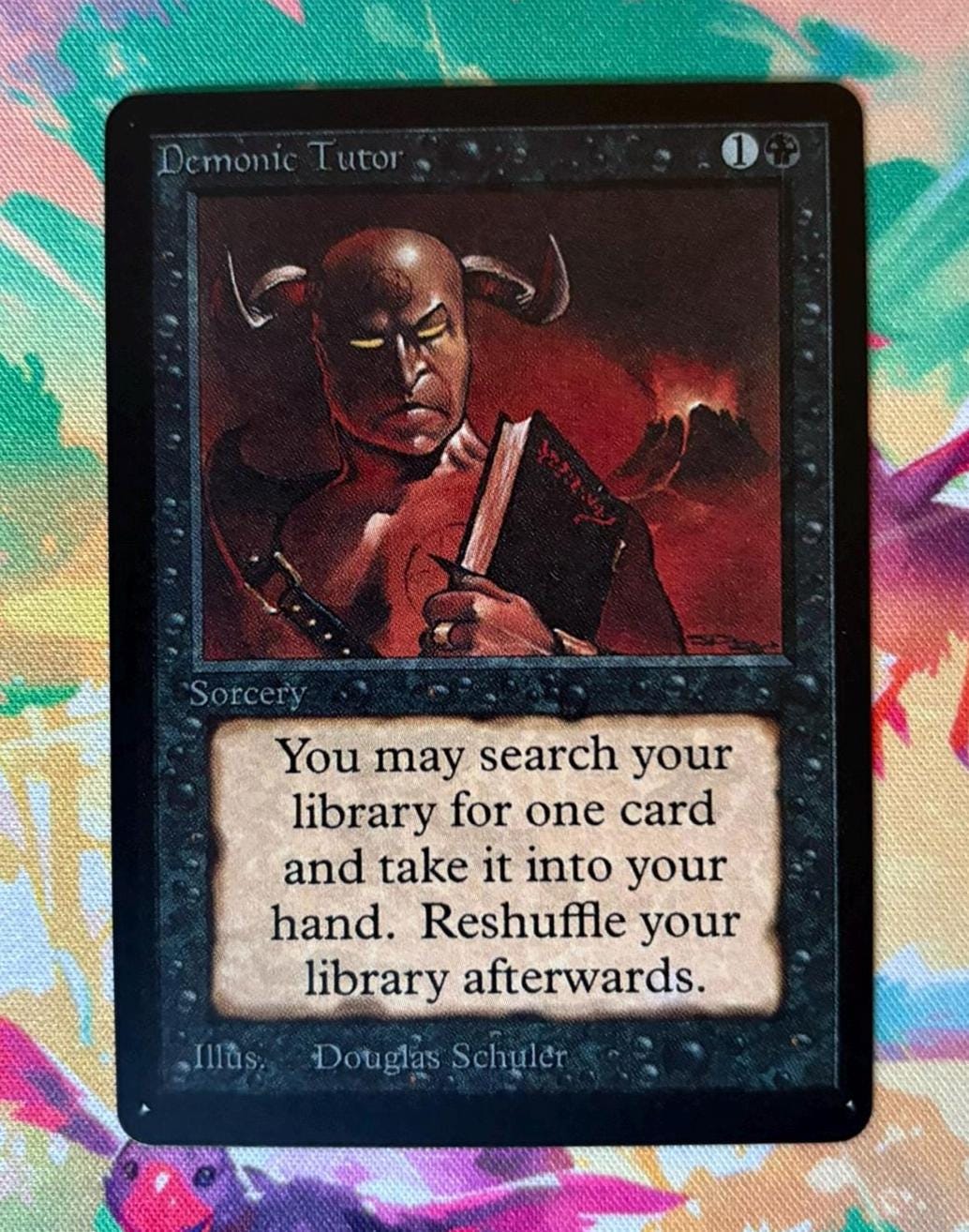 cumulative upkeep cards mtg Demonic Tutor - Foreign Black Bordered