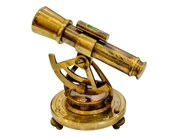 Altimetro telescopico in ottone, strumento di rilevamento nautico, bussola, livellatore, decorazione marittima