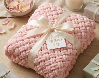 Mother’s Day Baby Blanket Gift, Soft Newborn Swaddle 90x90 cm, Neutral Baby Shower Gift, Cozy Infant Blanket, Baby Girl Boy Gift