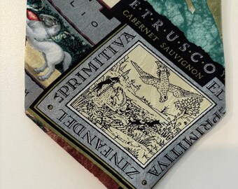 Fun Silt Tie with Wine theme for Crafting