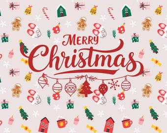 Original Christmas Wrapping Paper - Hand-Illustrated Gift Wrap Sheets