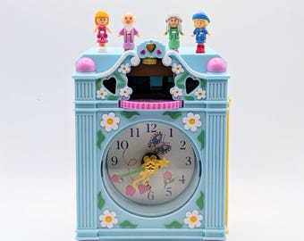 Rare 100% Complete Vintage Bluebird 1991 Polly Pocket "Funtime Clock" Working!