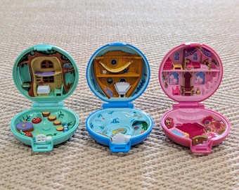 Vintage Bluebird Polly Pocket Gem Series Empty Compacts - Choose Your Own
