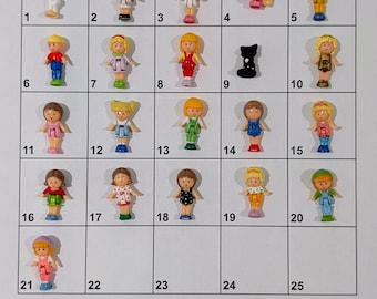 Vintage Bluebird 1990 Polly Pocket chiffres - Choisissez les vôtres