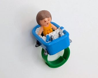 100% Complete Vintage Bluebird Polly Pocket 1989, Little Lulu's Bath Time Ring