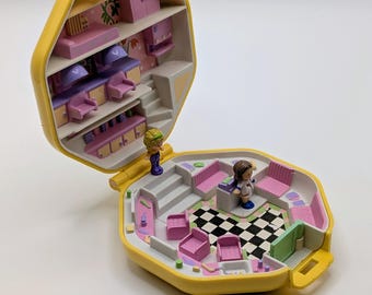 Polly Pocket Bluebird Vintage 1990, 100% completa, Salão de Cabeleireiro