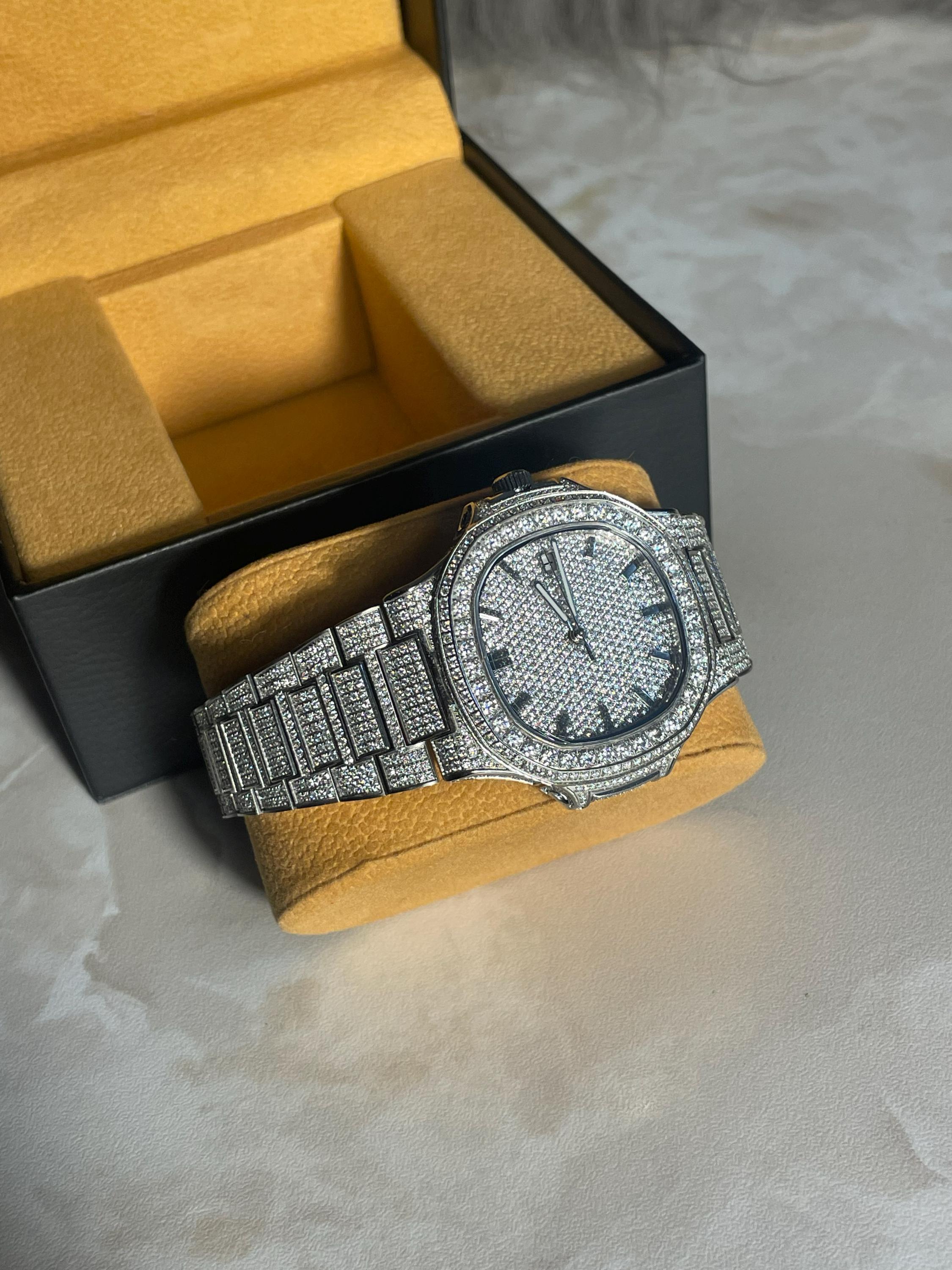 Moissanite Bust Down Watch GRA Certified - Etsy UK