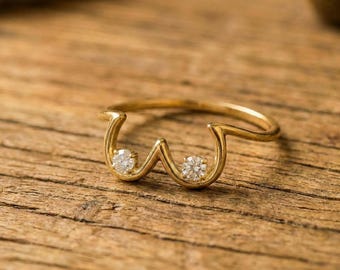 Sterling Silver Moissanite Band Ring • Minimalist Pride Jewelry