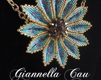 collana &quot;Irene Flower&quot; azzurro