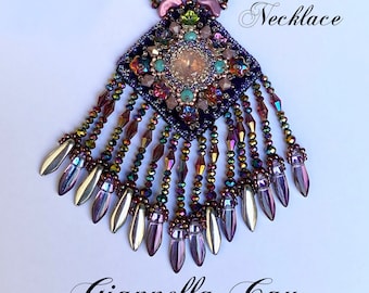 collana  lunga "Mimi' / beads embroidery