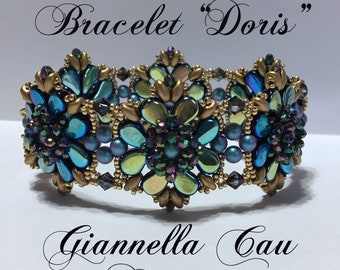 ENGLISH pdf Tutorial “Doris  " Bracelet